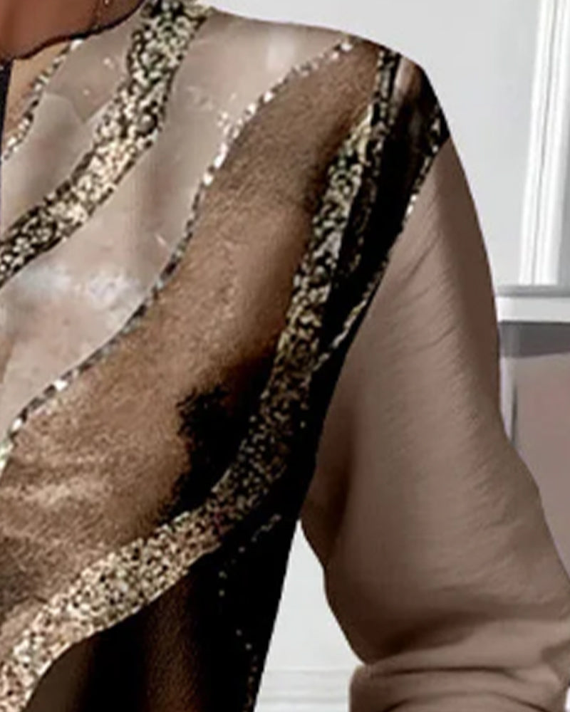 Lake | Half-Zip Sweatshirt with Vintage Print