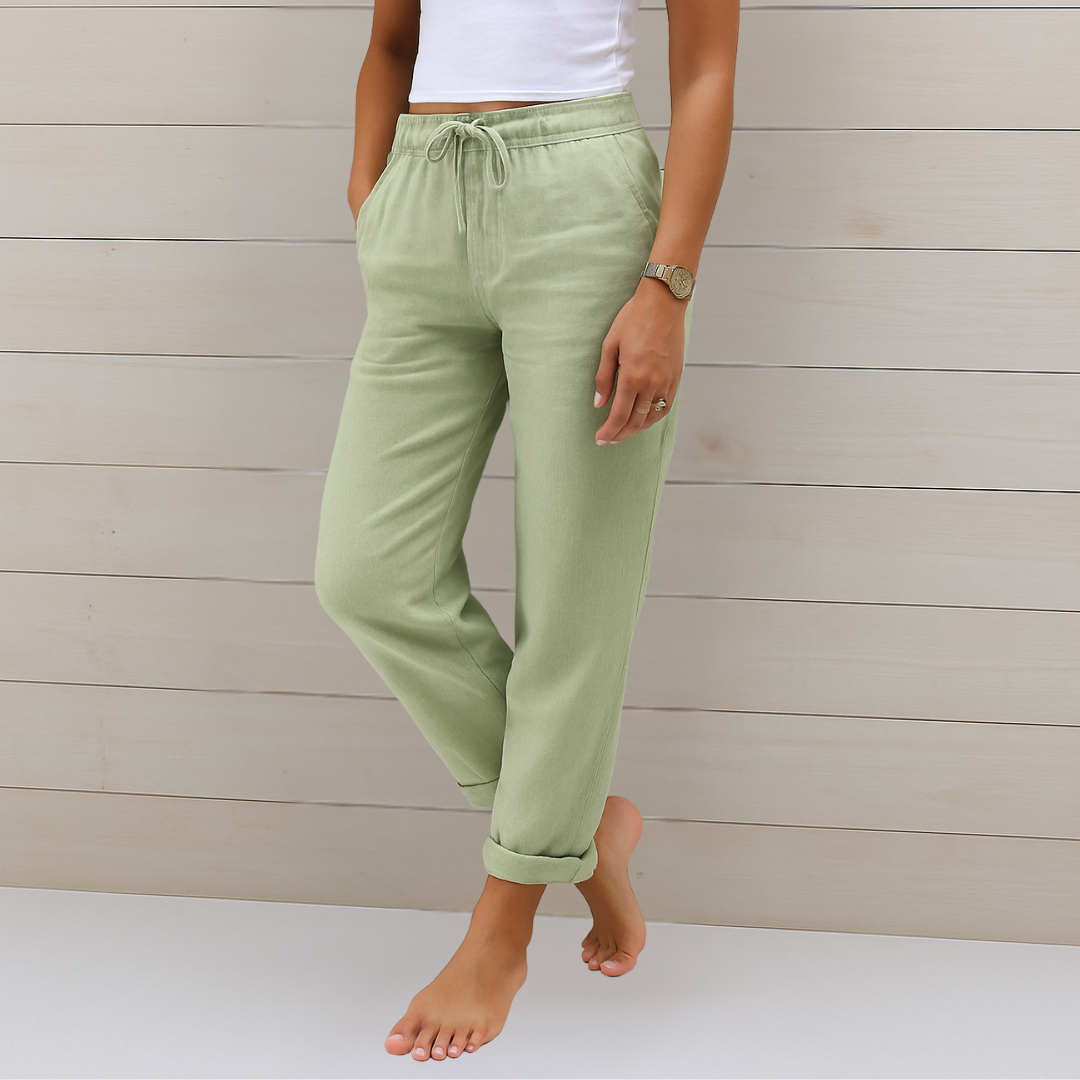 Madonna | Premium Breathable Linen Stretch Pants