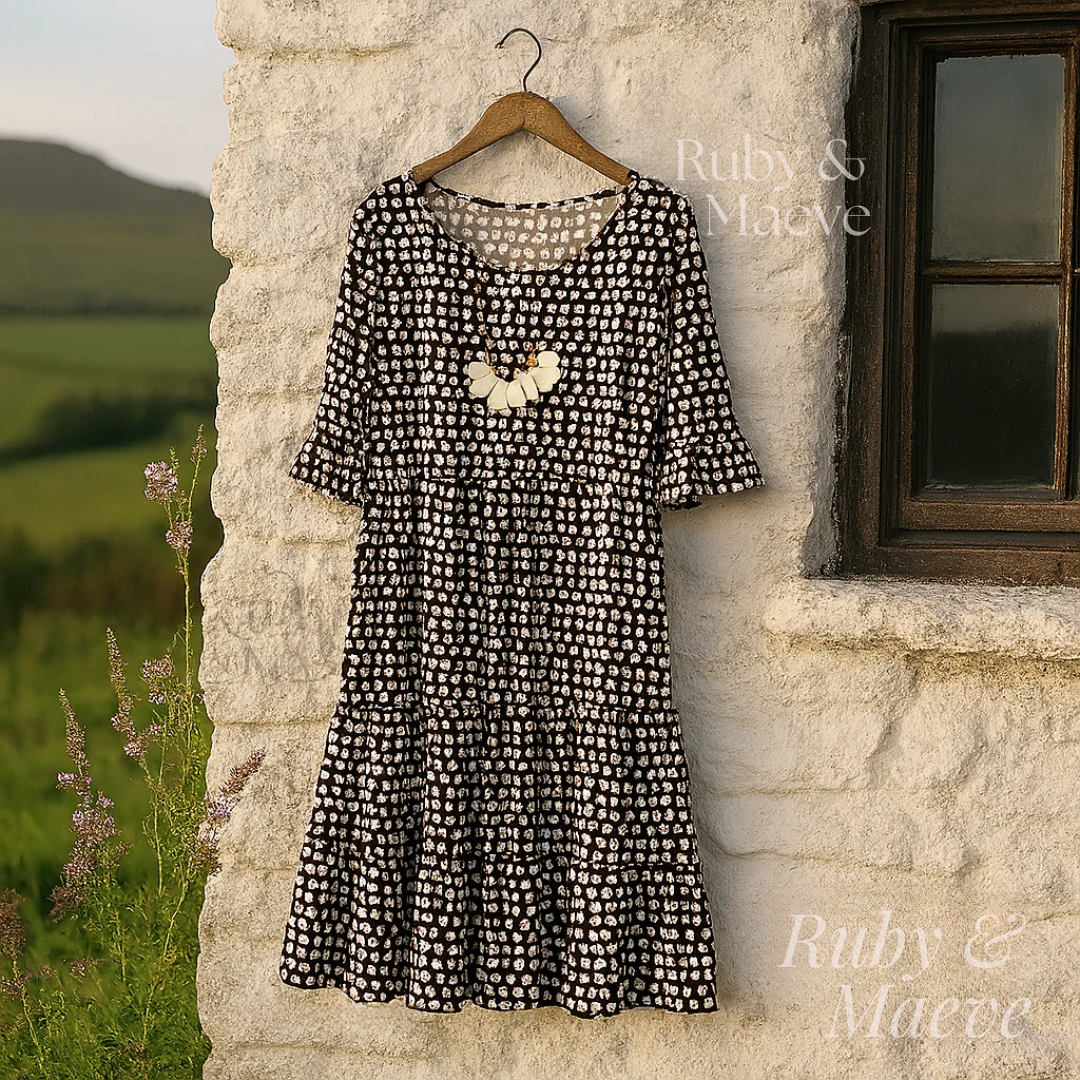 Blythea | Relaxed Tiered Midi Dress