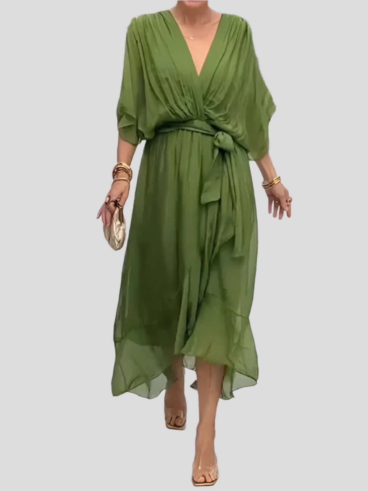 Adrianne | Elegant Silk Dress