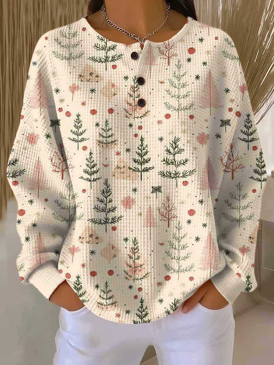 Saranna | Festive Button-up Christmas Sweater