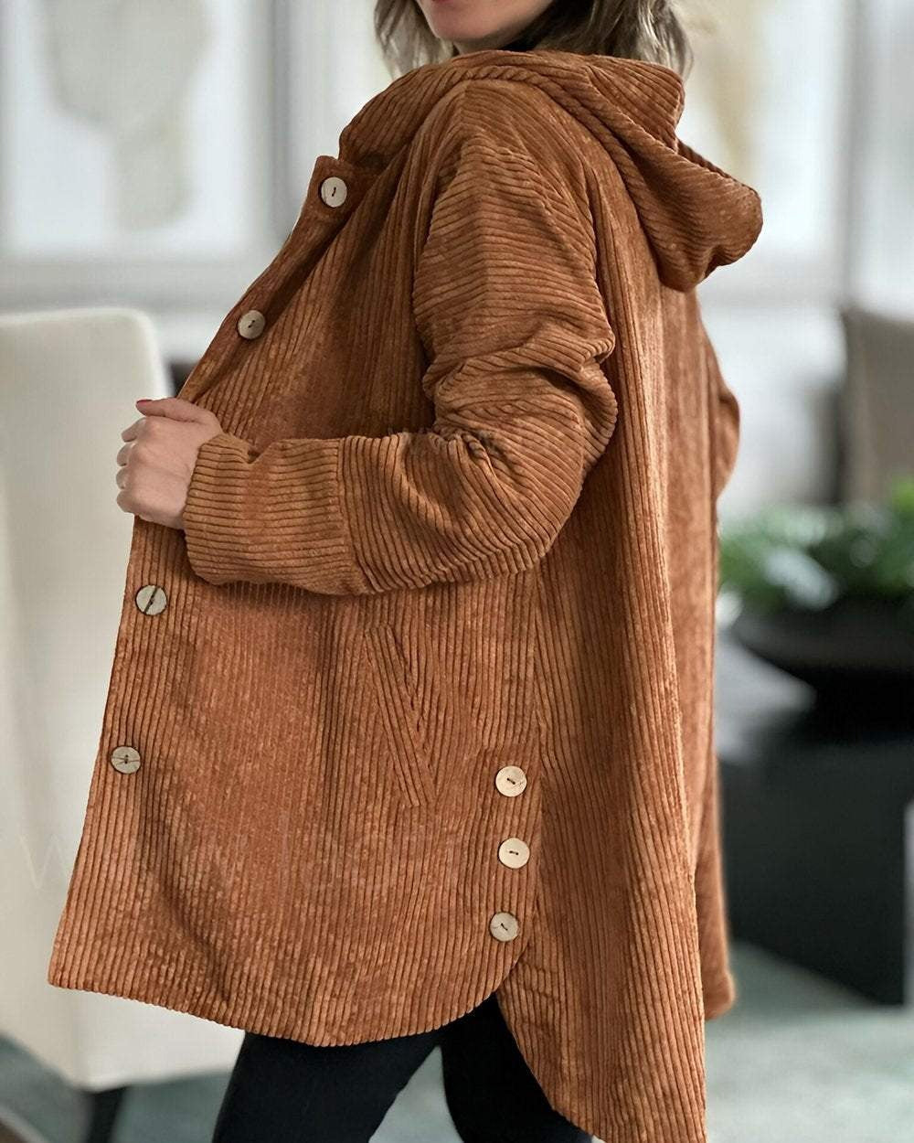 Chelsea | Cozy Corduroy Hooded Jacket
