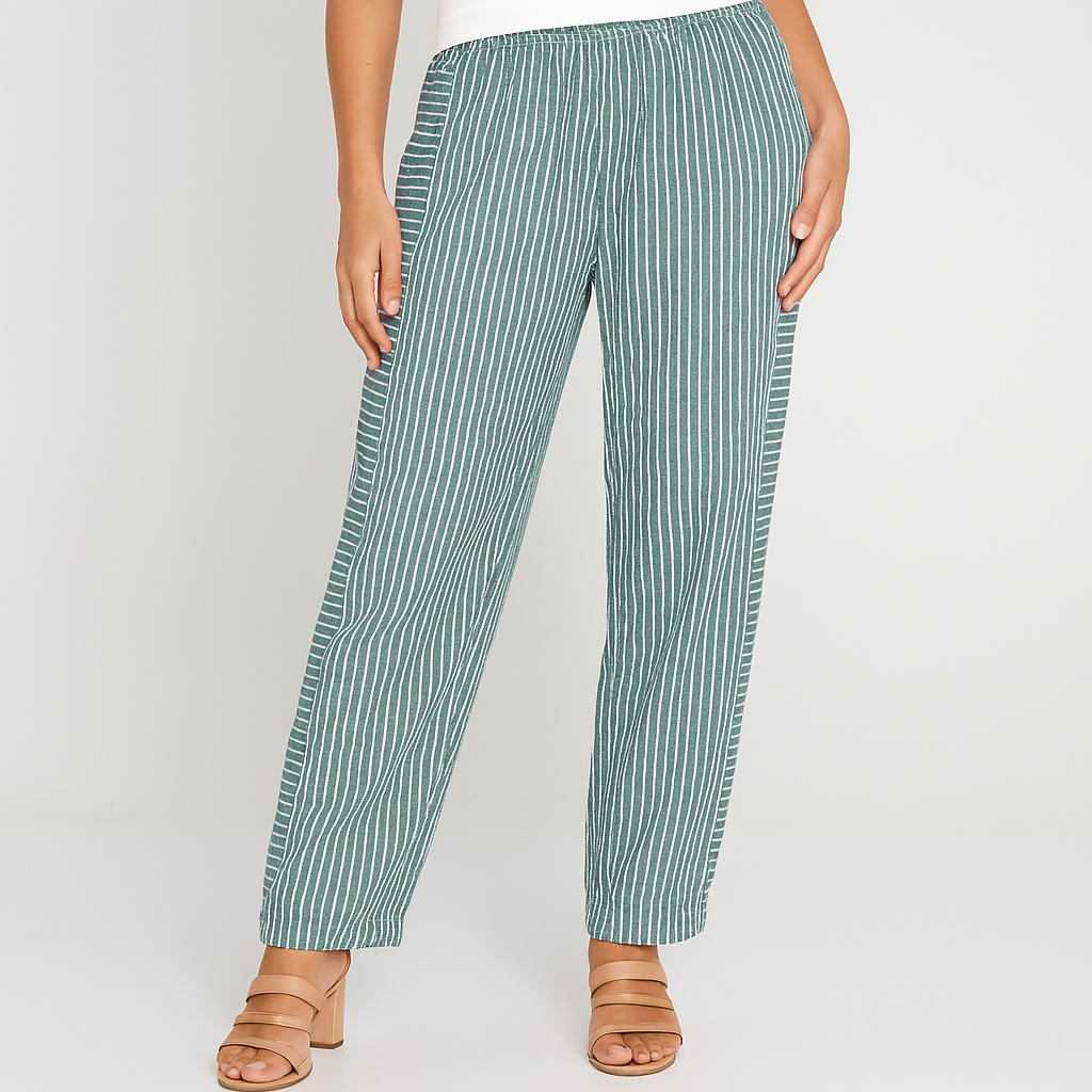 Kesia | Striped Cotton Pants