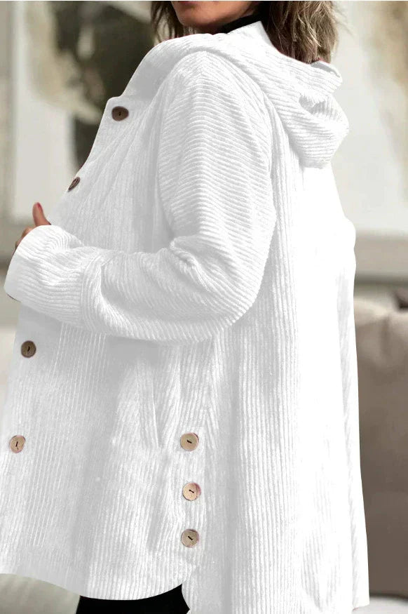 Floryn | Cozy Corduroy Hooded Jacket