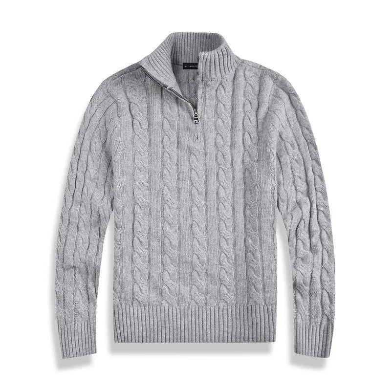 Nicolas | Old Money Half Zip Sweater
