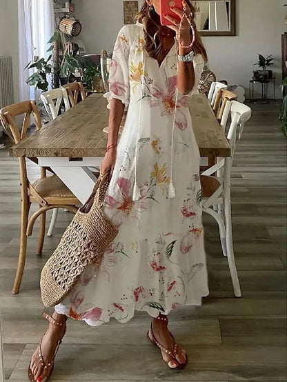 Julie | Boho V-Neck Summer Dress