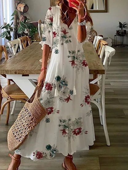 Julie | Boho V-Neck Summer Dress
