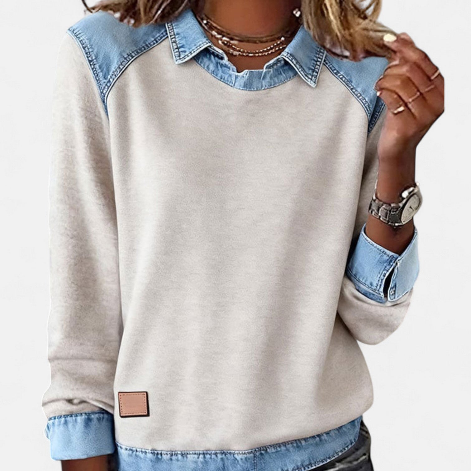 Quincee | Trendy Collared Long Sleeve