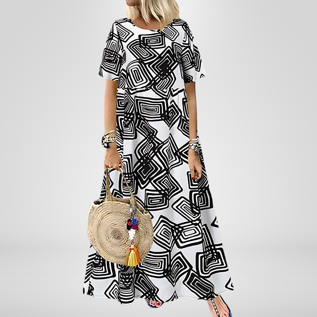 Imogen | Geometric Printed Dress