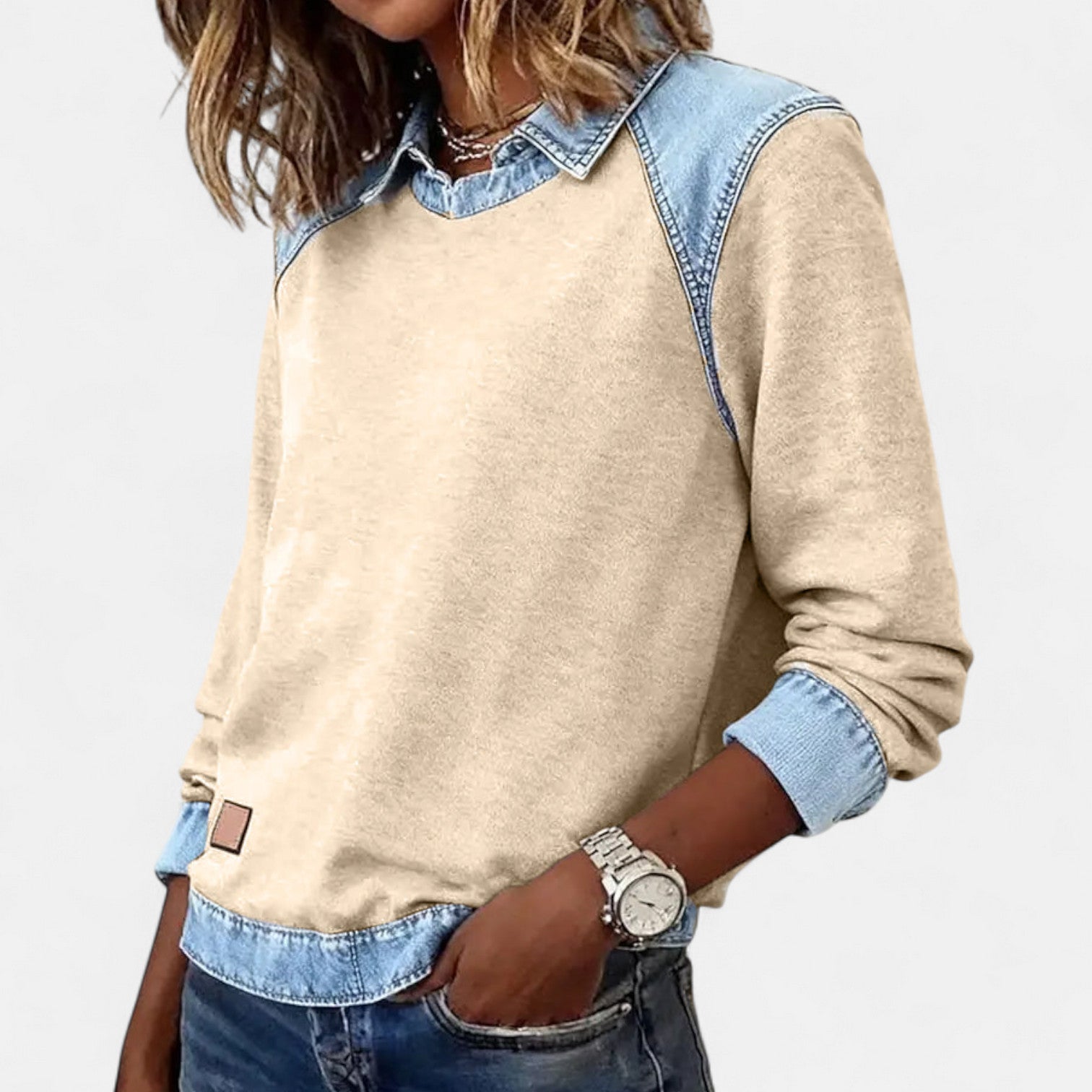 Quincee | Trendy Collared Long Sleeve