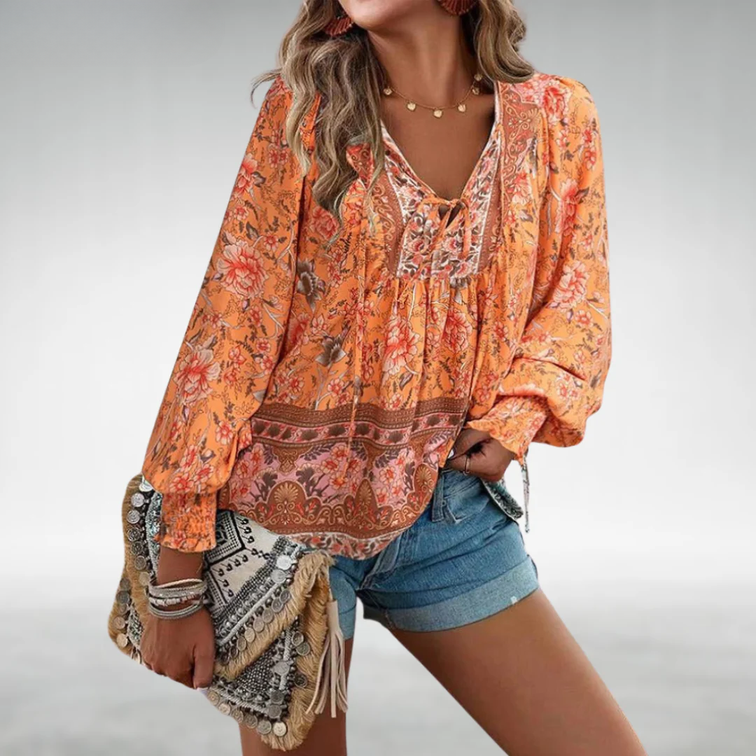 Caisyn | Boho Floral Top