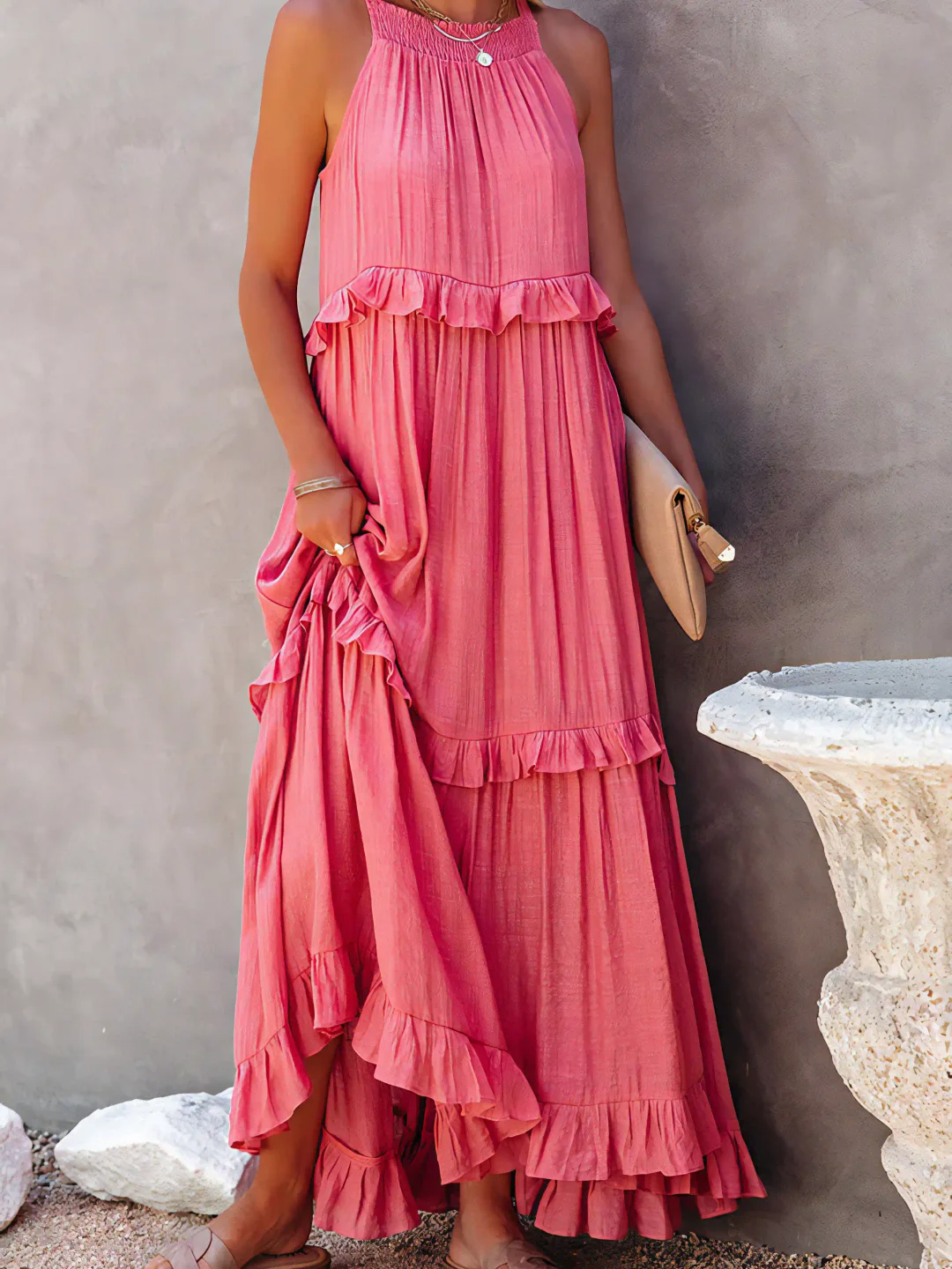 Betania | Ruffle Breeze Maxi Dress