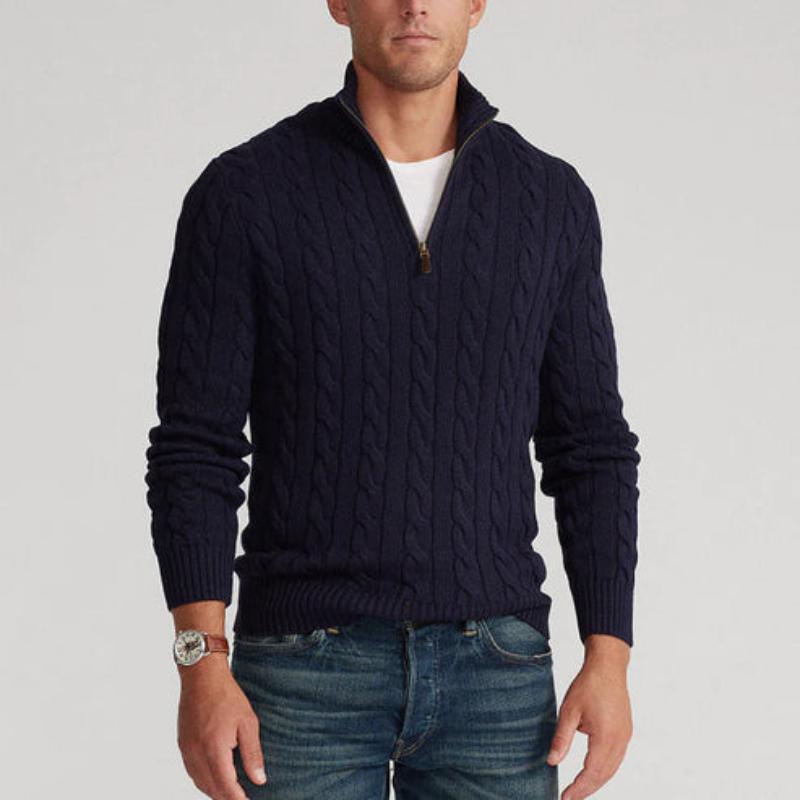 Nicolas | Old Money Half Zip Sweater