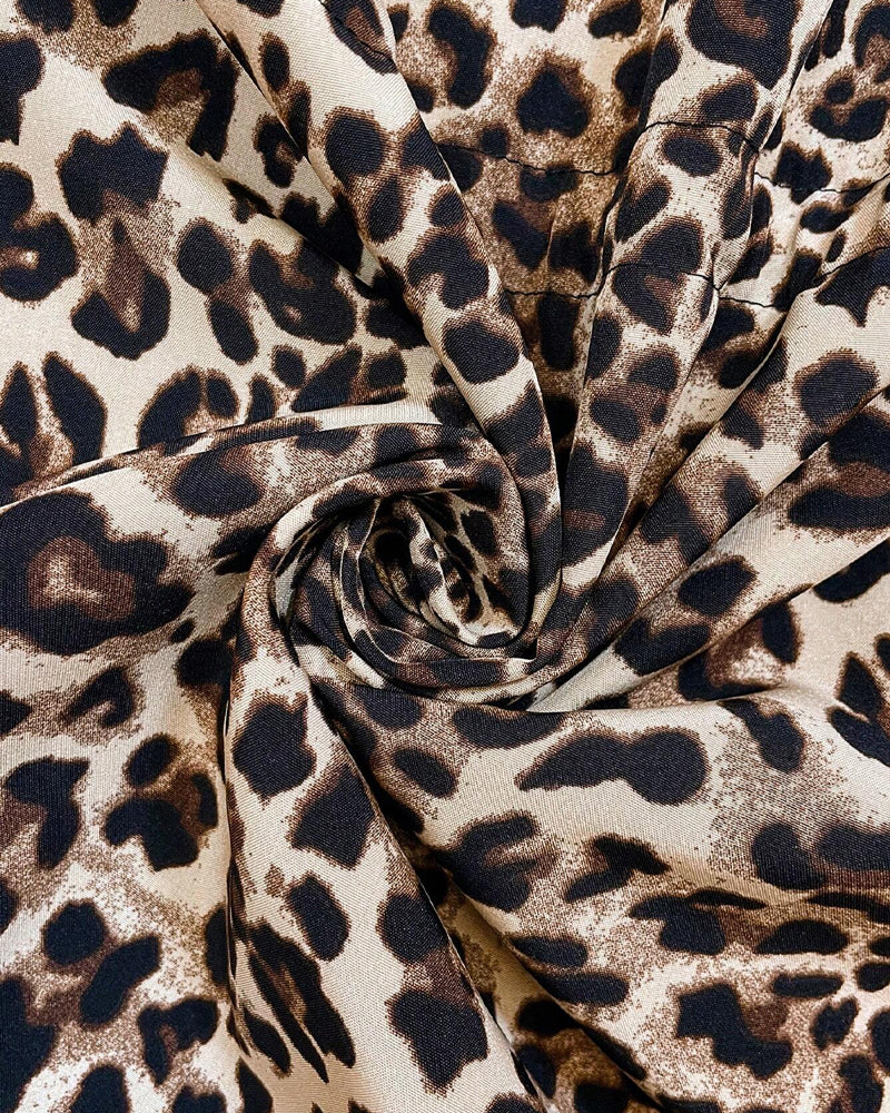 Deena | Reversible Hooded Coat with Leopard Print