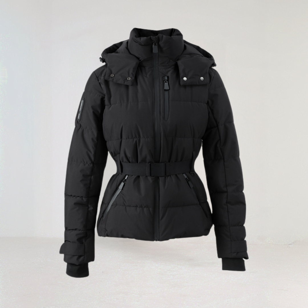 Georgia | Premium Insulated Black Ski Jacket