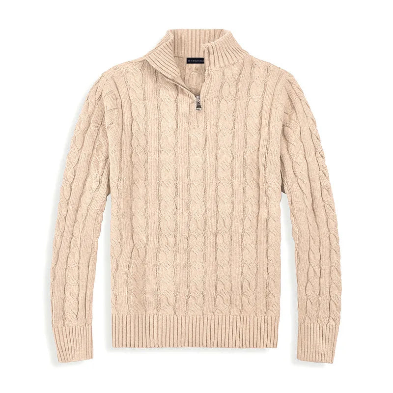 Nicolas | Old Money Half Zip Sweater