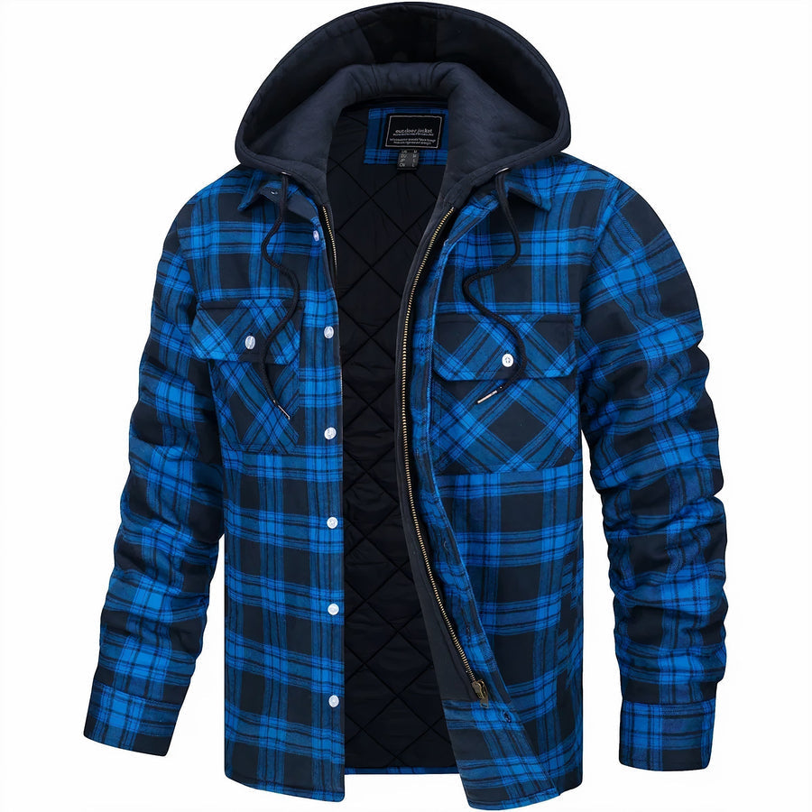 Leonce | Classic Plaid Hooded Jacket