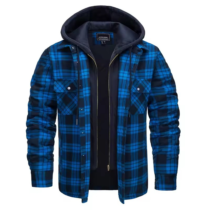 Leonce | Classic Plaid Hooded Jacket