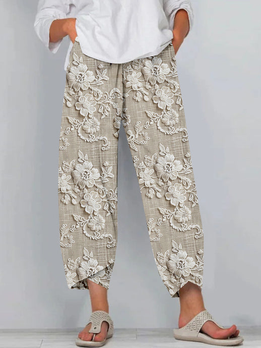 Becca | Comfortable Floral Trousers