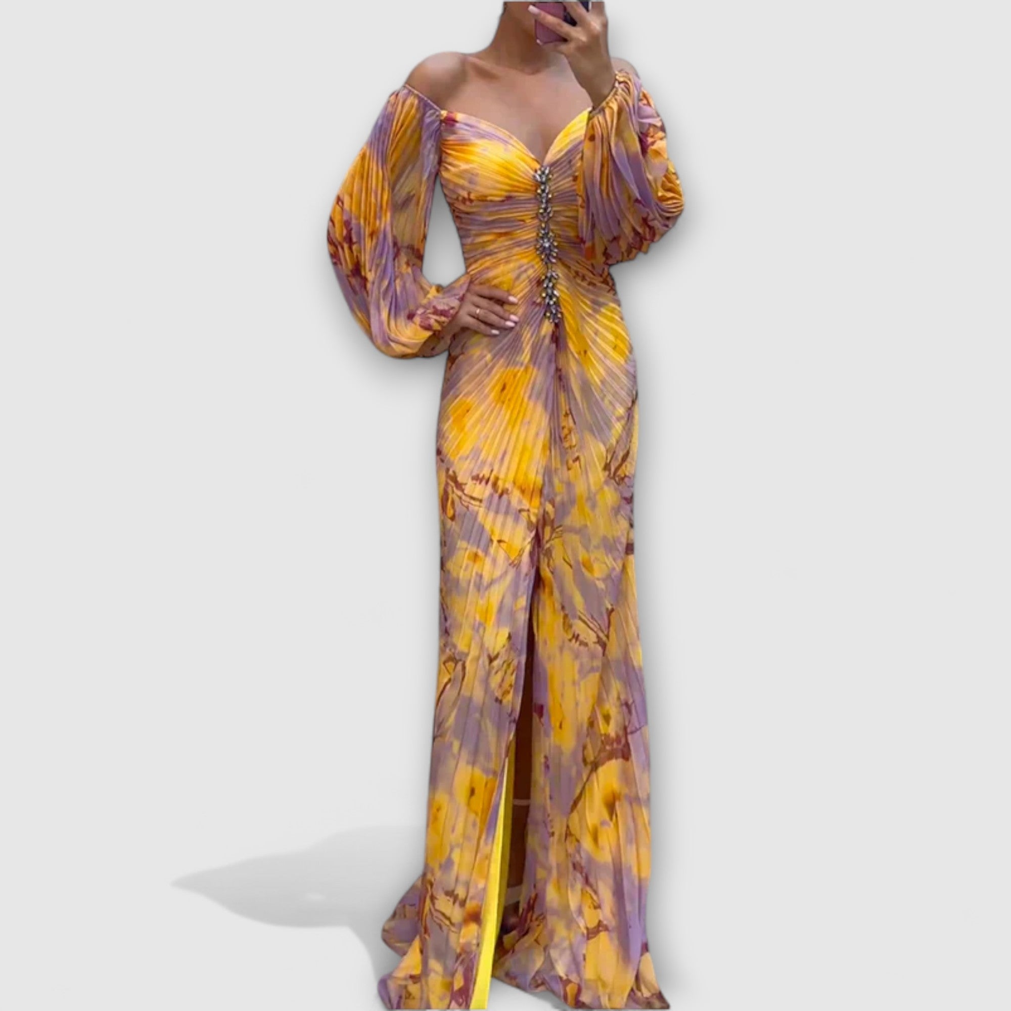 Genevieve | Elegant V-Neck Dress