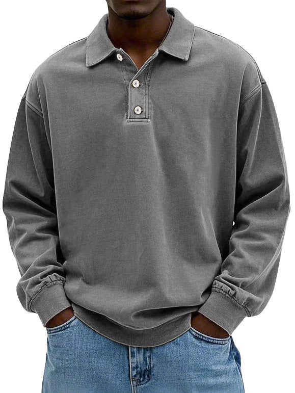 Edgar | Long Sleeve Polo Shirt